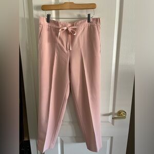 RW&CO light pink,  office casual pants, inseam 26 inches, ribbon belt